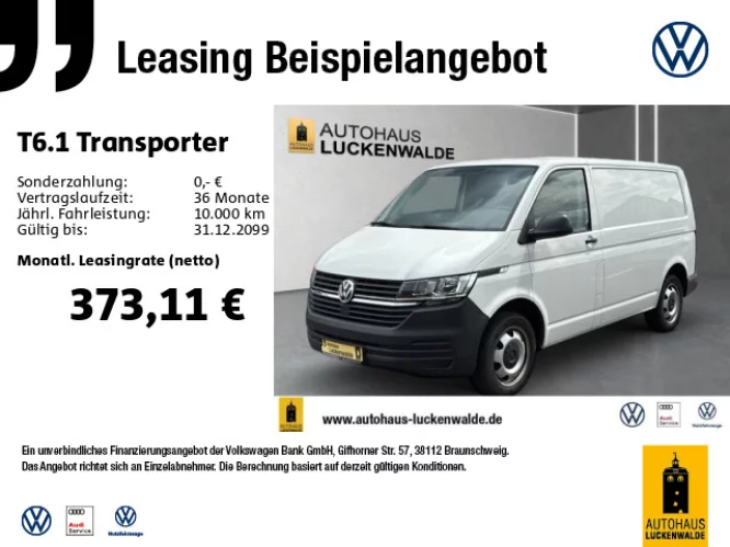 Details zum Fahrzeug: VW T6.1 Transporter Kasten 2.0 TDI KR *AHK*PDC*