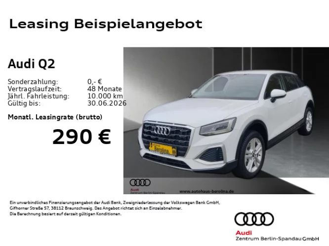 Details zum Fahrzeug: AUDI Q2 30 TFSI Adv. *Smartph.-int.*LED*PDC*Virt.C*