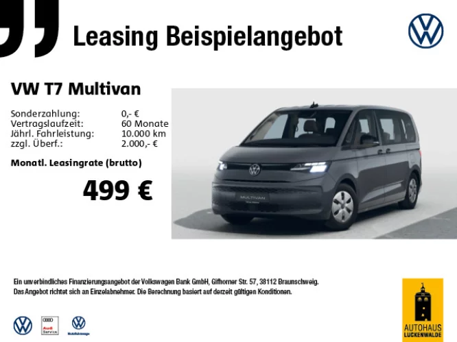 Details zum Fahrzeug: VW Multivan 2,0TDI DSG *App-Connect*PDC*Lane-Assist*