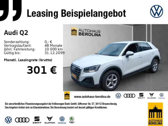 Details zum Fahrzeug: AUDI Q2 30 TFSI *Smartph.-int.*LED*PDC*Virt.C*KLIMA*