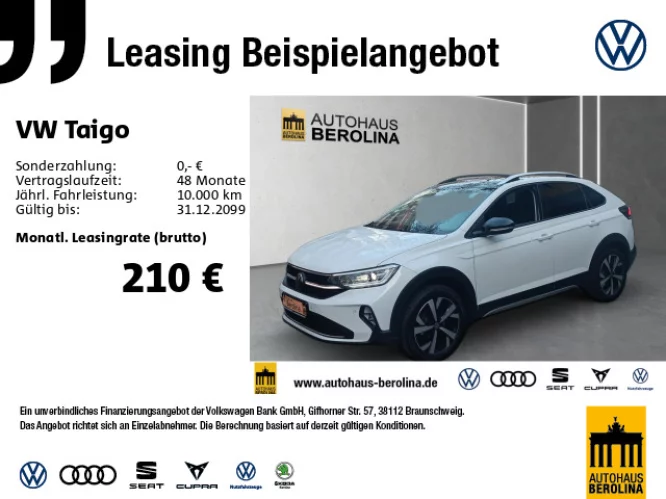 Details zum Fahrzeug: VW Taigo 1.5 TSI Style DSG *IQ.DRIVE*R-CAM*SHZ*