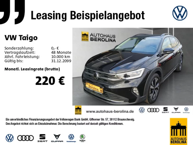 Details zum Fahrzeug: VW Taigo 1.0 TSI Life DSG *IQ-MATRIX*IQ.DRIVE*SHZ*