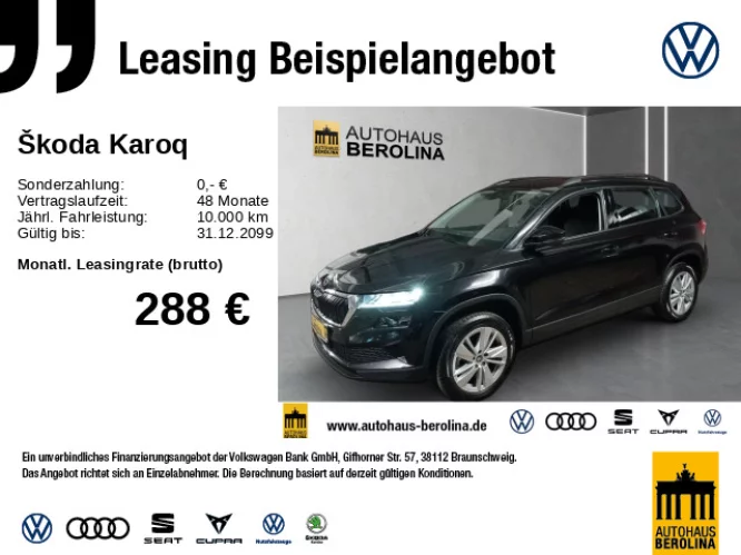Details zum Fahrzeug: SKODA Karoq 1.5 TSI Selection DSG *R-CAM*Virt.C*PDC*