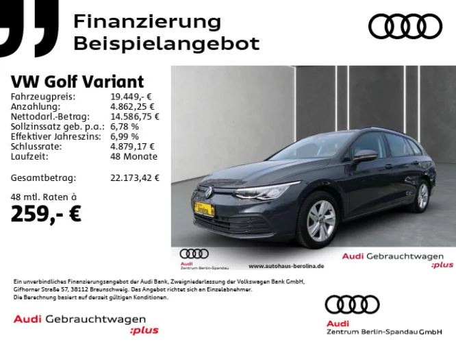 Details zum Fahrzeug: VW Golf VIII Variant 2.0 TDI Life DSG *ACC*NAV*SHZ*