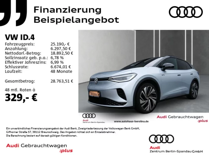 Details zum Fahrzeug: VW ID.4 GTX *IQ-MATRIX*ACC*NAV*PDC*SHZ*App-Connect*