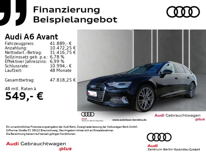 Details zum Fahrzeug: AUDI A6 Avant 55 TFSI qu. Sport S tronic *PANO*AHK*