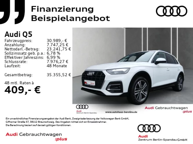 Details zum Fahrzeug: AUDI Q5 50 TFSI e qu. S tronic *AHK*NAV+*R-CAM*SHZ*
