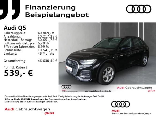 Details zum Fahrzeug: AUDI Q5 40 TDI qu. S tronic *GRA*PDC+*LED*