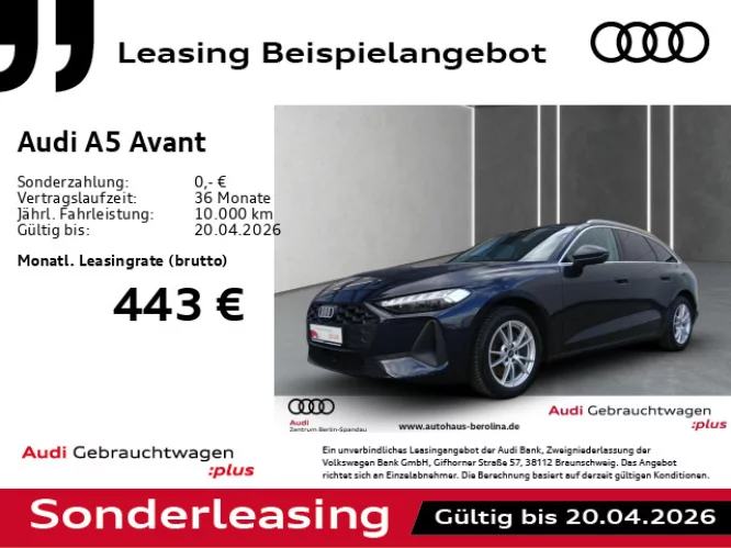 Details zum Fahrzeug: AUDI A5 Avant TDI S tronic *ACC*LED+*R-CAM*PDC+*SHZ*