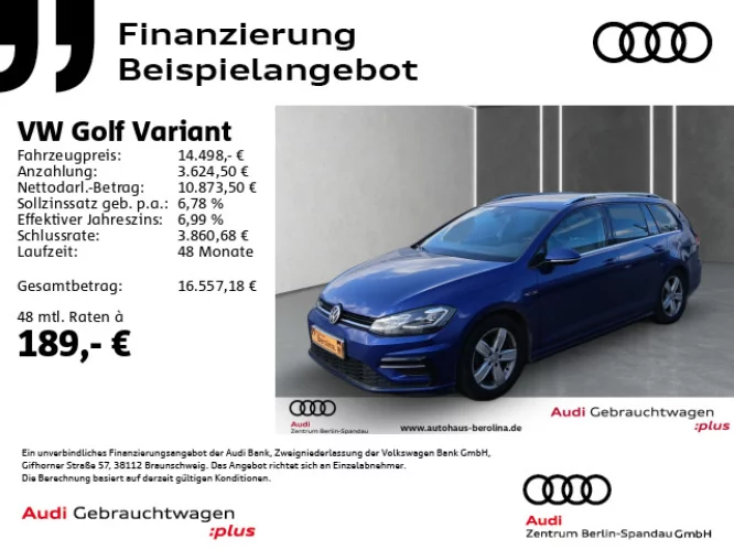 Details zum Fahrzeug: VW Golf VII Variant 1.5 TSI R-Line *ACC*NAV*SHZ*