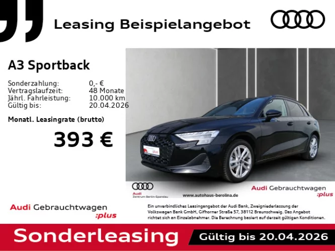 Details zum Fahrzeug: AUDI A3 Sportback 30 TFSI *ACC*AHK*NAV+*LED*R-CAM*