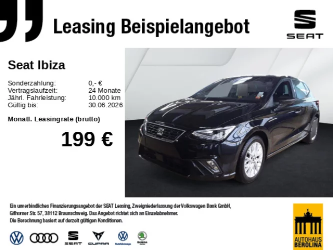 Details zum Fahrzeug: SEAT Ibiza 1.5 TSI FR DSG *ACC*Vision+*NAV*LED*SHZ*