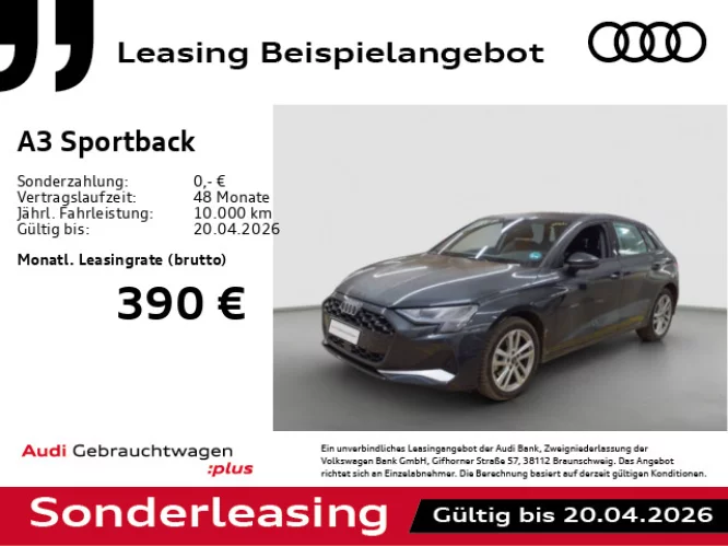Details zum Fahrzeug: AUDI A3 Sportback 35 TFSI Adv. S tronic *ACC*R-CAM*