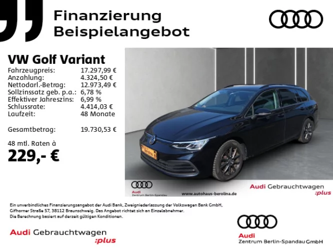Details zum Fahrzeug: VW Golf VIII Variant 2.0 TDI Life *ACC*R-CAM*SHZ*