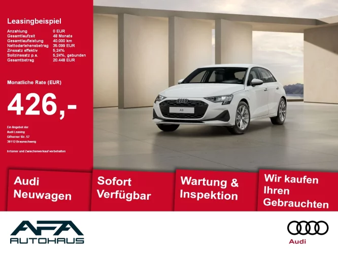 Details zum Fahrzeug: Audi A3 Sportback TFSI e S tronic LED*Keyless*Stdhzg