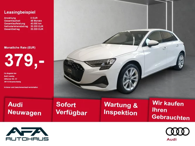Details zum Fahrzeug: Audi A3 Sportback TFSI 85 kW S tronic SHZ*RFK*Klima