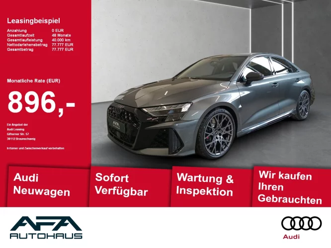 Details zum Fahrzeug: Audi RS 3 Limo 294 kW S tronic *HuD*Pano*Navi*Vmax 280