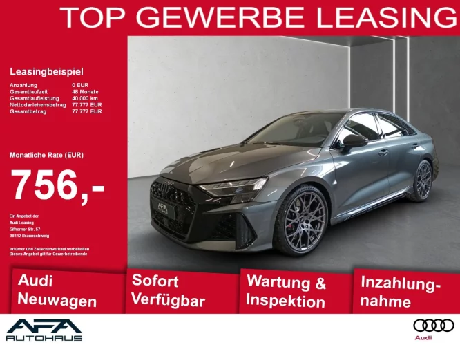 Details zum Fahrzeug: Audi RS 3 Limo 294 kW S tronic *HuD*Pano*Navi*Vmax 280