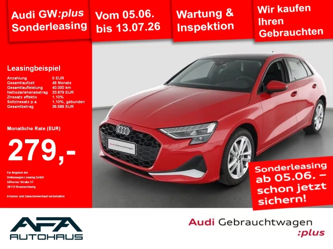 Details zum Fahrzeug: Audi A3 Sportback 30 TFSI Advan. S tr. Pano*AHK*Sonos