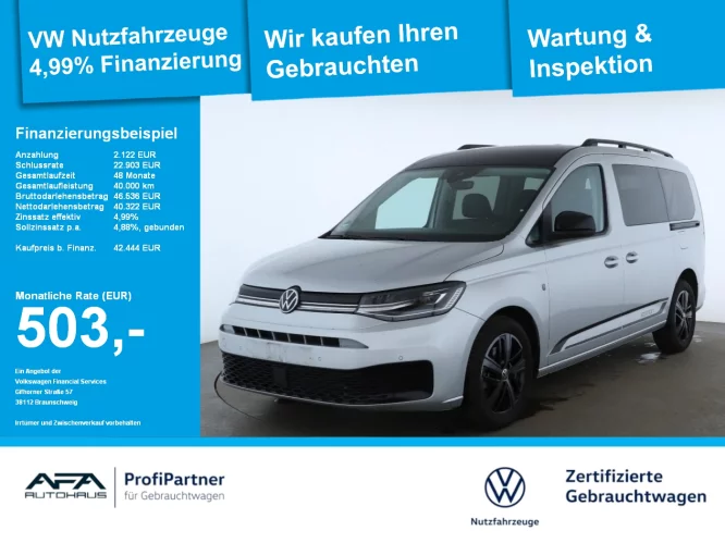 Details zum Fahrzeug: VW Caddy Maxi 2.0 TDI Edition DSG AHK*StHz*Navi*5JG