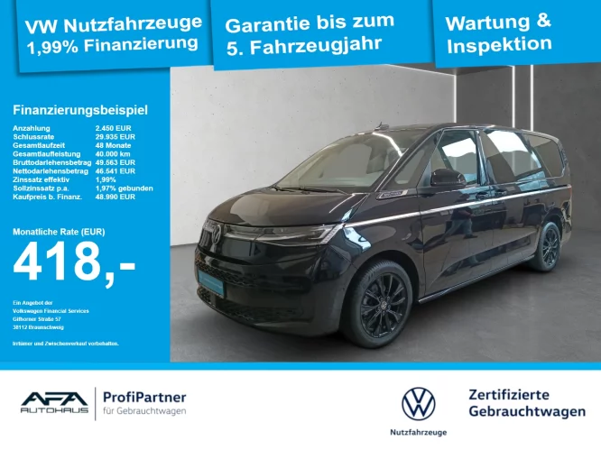 Details zum Fahrzeug: VW T7 Multivan 2.0TDI STYLE lang AHK*Navi*Vis-a-Via