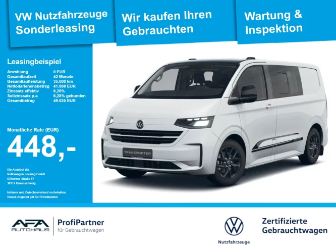 Details zum Fahrzeug: VW T7 Transporter e Kasten Plus Editon Mixto*6Sitze