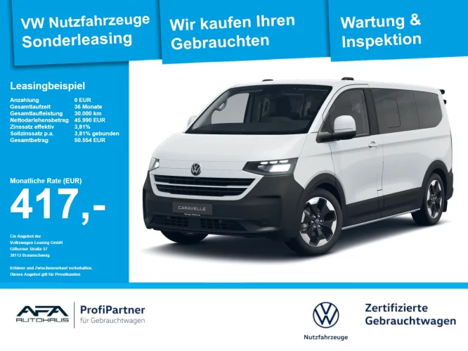 Details zum Fahrzeug: VW T7 e-Caravelle PanAmericana LED*Navi*AHK*RFK
