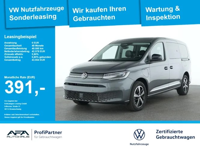 Details zum Fahrzeug: VW Caddy Maxi 1.5 eHybrid STYLE DSG LED*NAV*AHK*RFK