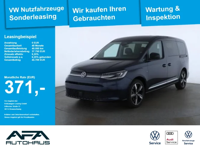 Details zum Fahrzeug: VW Caddy Maxi 1.5 TSI STYLE DSG LED*Navi*AHK