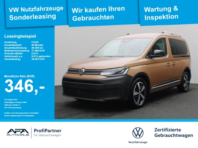 Details zum Fahrzeug: VW Caddy 1.5 eHybrid PanAmericana DSG AHK*Navi*RFK