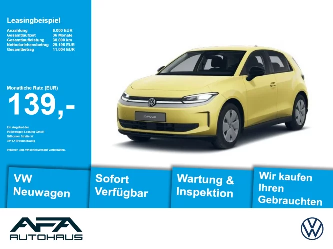 Details zum Fahrzeug: VW ID. Polo Life 37 kWh RFK ACC AUT SpurH