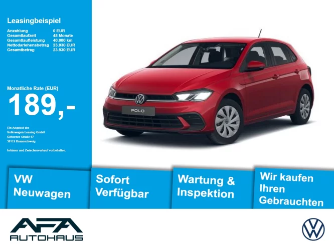 Details zum Fahrzeug: VW Polo Life 1.0 l  5-Gang Shzg*LED*Klima