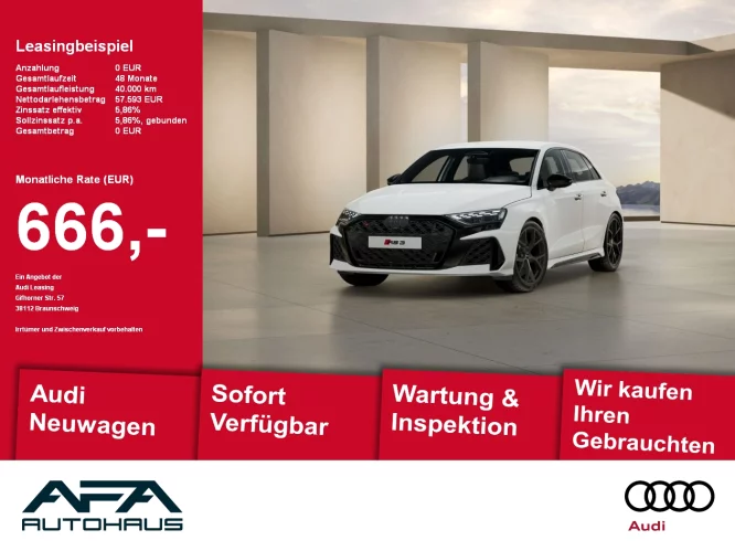 Details zum Fahrzeug: Audi RS3 Sportback quattro LED*Opt.Schwarz*Virt.CP